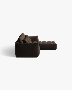COLTAR MODULAR BLOOM, MARO INCHIS, 327 CM, CU TAPITERIE DIN TEXTIL CATIFEA BLUVEL, MICADONI - Img 3