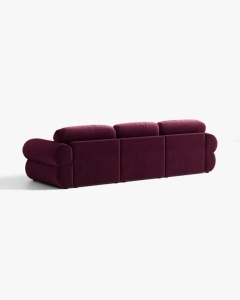 COLTAR MODULAR, OPHELIA, VISINIU, PE STANGA, 297 CM, CU TAPITERIE DIN TEXTIL CATIFEA VENUS, MICADONI - Img 4