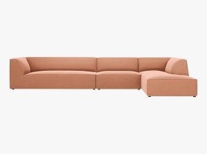 COLTAR MODULAR RUBY, DREAPTA, 5 LOCURI, 366 CM, DIVERSE CULORI SI MATERIALE, DESIGN DEOSEBIT - Img 19