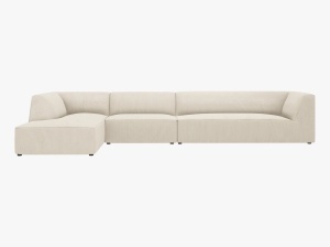 COLTAR MODULAR RUBY, STANGA, 5 LOCURI, 366 CM, DIVERSE CULORI SI MATERIALE, DESIGN DEOSEBIT - Img 3