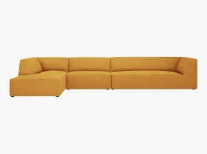 COLTAR MODULAR RUBY, STANGA, 5 LOCURI, 366 CM, DIVERSE CULORI SI MATERIALE, DESIGN DEOSEBIT - Img 13