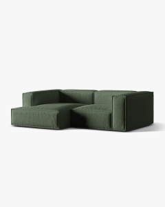 COLTAR NURIA, PE STANGA, VERDE MUSCHI, 252X147 CM, TAPITAT CU TAPITERIE DIN TEXTIL STRUCTURAT LIBERTY, MICADONI - Img 2