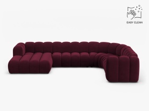 COLTAR PANORAMIC LUPIN, 370, PE DREAPTA, VISINIU, CU TAPITERIE DIN TEXTIL CATIFEA VENUS, MICADONI