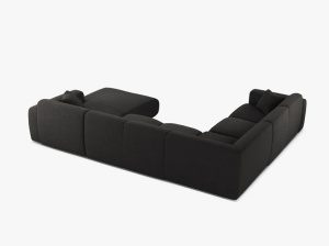 COLTAR PANORAMIC MOLINO, PE STANGA, GRI ANTRACIT, 326 CM, , CU TAPITERIE DIN TEXTIL CHENILLE EDEN, MICADONI - Img 3