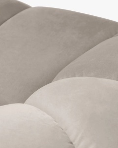 COLTAR PE DREAPTA DIANA, BEJ, 294X182 CM, TAPITAT CU TAPITERIE DIN TEXTIL CATIFEA SALVADOR, MICADONI - Img 4