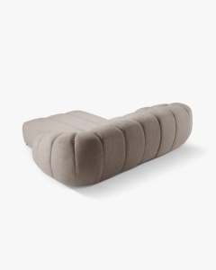 COLTAR PE DREAPTA DIANA, BEJ INCHIS, 294X182 CM, TAPITAT CU TAPITERIE DIN TEXTIL STRUCTURAT BUBBLE MICADONI - Img 2
