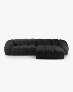 COLTAR PE DREAPTA DIANA, GRI ANTRACIT, 334X182 CM, TAPITAT CU TAPITERIE DIN TEXTIL STRUCTURAT BUBBLE, MICADONI - Img 3