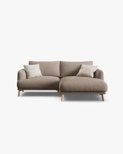 COLTAR PE DREAPTA, NAOMI, CAPPUCCINO, 200X170 CM, TAPITAT CU TAPITERIE DIN TEXTIL STRUCTURAT LIBERTY, MICADONI