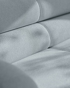 COLTAR PE DREAPTA, NEO, ALBASTRU INCHIS, 305X165 CM, TAPITAT CU TAPITERIE DIN TEXTIL BOUCLE BALOO, MICADONI - Img 5