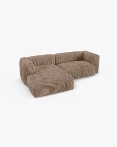 COLTAR PE STANGA MARTINA, 180X176 CM, ADANCIME SCAUN 90 CM, GHINDA, TAPITAT CU TAPITERIE DIN TEXTIL CORDOI TILIA, MICADONI - Img 3