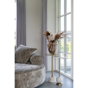 COLTAR ROTUND DAYBED CU 2 PERINI, DIN LEMN SI TEXTIL, CULOARE BEJ, HOUSE NORDIC - Img 9
