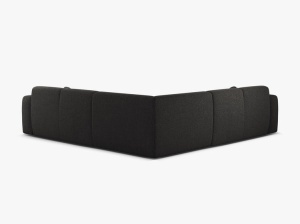 COLTAR SIMETRIC MOLINO, 252 CM, ANTRACIT, CU TAPITERIE DIN TEXTIL CATIFEA VELVET CASINO, MICADONI - Img 3
