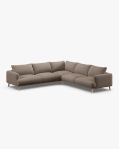 COLTAR SIMETRIC NAOMI, CAPPUCCINO, 280X280CM, TAPITAT CU TAPITERIE DIN TEXTIL STRUCTURAT LIBERTY, MICADONI - Img 3