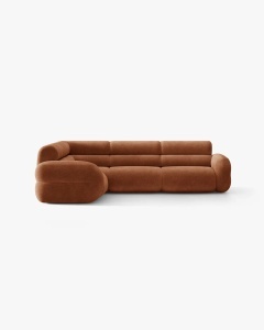 COLTAR SIMETRIC NEO, CARAMIZIU, 295X295 CM, TAPITAT CU TAPITERIE DIN TEXTIL CHENILLE GOLD, MICADONI