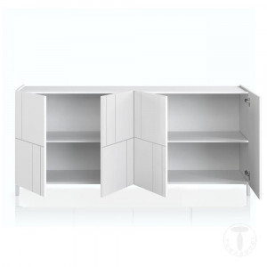 COMODA/BUFET 174CM, EDDY RANDOM, COD 5076, STIL MODERN, REALIZATA PANOURI LAMINATE, USI SEMIGRAFIATE - Img 3