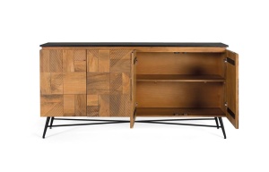 COMODA/BUFET, 1965, DIN LEMN DE MANGO SI METAL, ARTIM GROUP SELECTION - Img 3