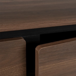 COMODA LIVING 160CM, ARTIM MEBLE, CU 3 USI, REALIZATA DIN MDF, CULOARE NUC, STIL MODERN - Img 4