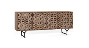 COMODA LIVING 177CM, COD 1738, DIN LEMN DE MANGO SI METAL, ARTIM GROUP SELECTION - Img 2