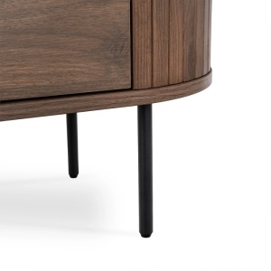 COMODA LIVING 200CM, ARTIM MEBLE, CU 4 USI, REALIZATA DIN MDF, CULOARE NUC, STIL MODERN - Img 6