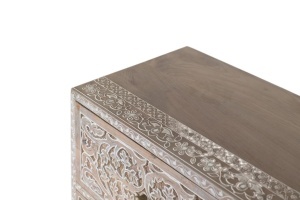 COMODA LIVING 90CM, COD 2183, DIN LEMN DE MANGO, CULOARE NATUR, ARTIM GROUP SELECTION - Img 6