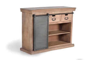 COMODA LIVING APARADOR 115CM, DIN LEMN DE MANGO SI METAL, CULOARE NATUR/GRI, ARTIM GROUP SELECTION - Img 2