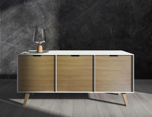 COMODA NORDIC BIG 1 ALB/BEJ - DESIGN SCANDINAV