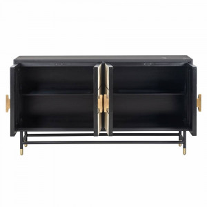 COMODA NOVAS, 150 CM, 7850, CREM/NEGRU/AURIU, DIN LEMN DE MANGO, MDF SI METAL, RICHMOND INTERIORS - Img 8
