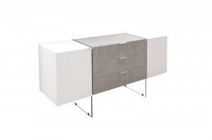 COMODA ONYX 38139 ALB/BETON STIL SCANDINAV - Img 4