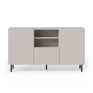 COMODA PAXOS KM-1, 150X40 CM, CASMIR/NEGRU, DIN MDF FURNIRUIT, PAL LAMINAT SI METAL, STIL MODERN - Img 8
