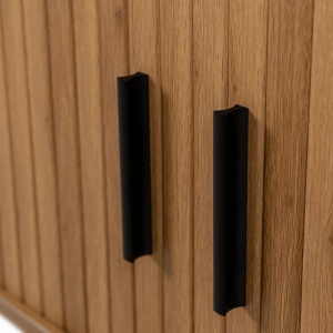 COMODA TV 120CM, ARTIM MEBLE, CU 2 USI, REALIZATA DIN MDF, CULOARE STEJAR, STIL MODERN - Img 5