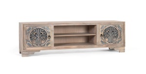 COMODA TV 180CM, LEMN DE MANGO, DESIGN ART DECO, GINER Y COLOMER - Img 3
