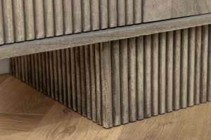 COMODA TV, ART DECO 200CM, 3D, LEMN DE MANGO, GRI, ARTIM GROUP SELECTION - Img 9