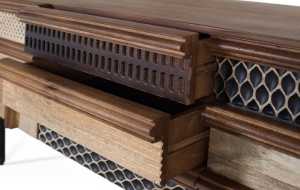COMODA TV, COD 2100, 140CM, LEMN DE MANGO SI METAL, ARTIM GROUP SELECTION - Img 6