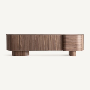 COMODA TV KEXBY 220CM, REALIZAT DIN MDF, FURNIR, STIL CONTEMPORAN, FINISAJ MARO, VICAL HOME