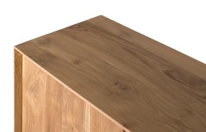 COMODA TV NOVA 150CM, REALIZATA DIN LEMN DE TEC, CULOARE NATUR, GINER Y COLOMER - Img 5