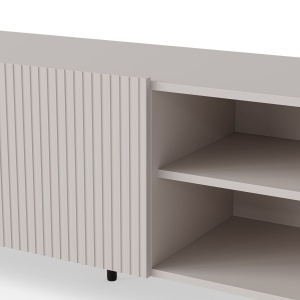 COMODA TV PAXOS RTV-1, 150X40 CM, CASMIR/NEGRU, DIN MDF FURNIRUIT, PAL LAMINAT SI METAL, STIL MODERN - Img 5