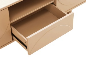 COMODA TV SAVOY 150CM, 3D, REALIZAT DIN MDF SI PLACA CERAMICA, CULOARE TRAVERTIN, ARTIM GROUP SELECTION - Img 7
