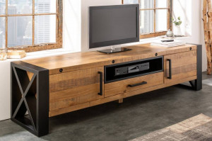 COMODA TV, THOR 200CM, DIN METAL SI LEMN MASIV DE PIN, ARTIM GROUP SELECTION - Img 2