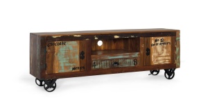 COMODA TV VERRIER 160CM, REALIZATA DIN LEMN DE MANGO SI METAL, CULOARE MULTICOLOR, GINER Y COLOMER