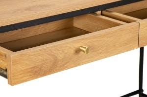CONSOLA/BIROU, ATELIER 120CM, CU DOUA SERTARE, DIN LEMN DE MANGO SI METAL, ASPECT NATUR, ARTIM GROUP SELECTION - Img 7