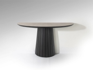 CONSOLA KORIA 130CM, REALIZATA DIN LEMN SI MDF, FINISAJ TRAVERTIN, STIL MODERN