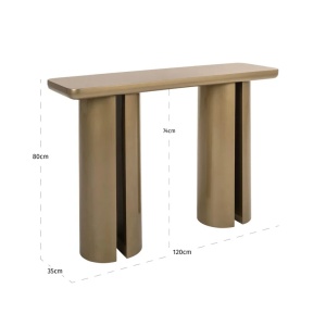 CONSOLA WHISKER GOLD, 825324, CONFECTIONATA DIN MDF, STIL MODERN - Img 5