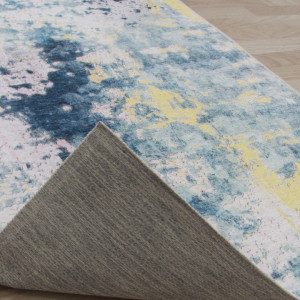 Covor 160x230 cm, albastru/gri/galben, MARION TIP 1, 0000203336 - Img 6