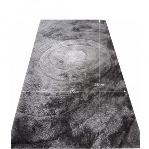 Covor 170x240 cm, gri, cu model, VANJA, 0000194120