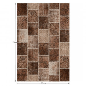 Covor 80x150 cm, maro, ADRIEL TIP 2, 0000203350 - Img 5
