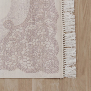 Covor 80x200 cm, crem, LARIMER, 0000203325 - Img 4