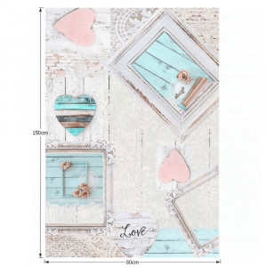 Covor, bej/vintage model, 80x150, SONIL, 0000193193