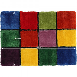 Covor, roşu/verde/galben/violet, 100x140, LUDVIG TYP 4, 0000201410 - Img 7