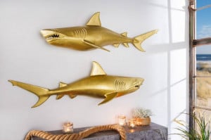 DECORATIUNE 105CM, RECHIN, DIN METAL AURIU, STANGA, COD 43045 - Img 2