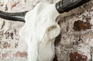 DECORATIUNE 70CM, EL TORO, COD 37914, ALB/NEGRU, STIL VINTAGE - Img 8
